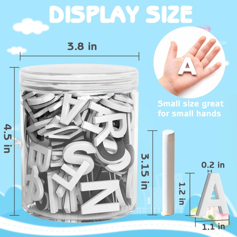 Lzttyee Decorative Magnetic EVA Alphabet Letters for Refrigerator/White Board (117pcs Letters White) - Image 3